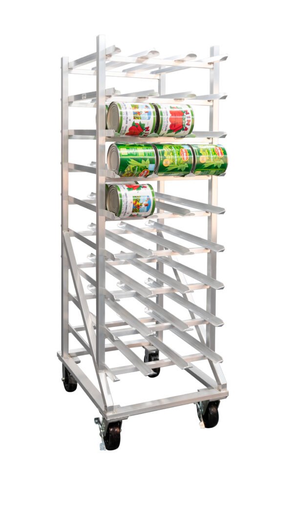 Heavy Duty Full Size Can Rack with cans